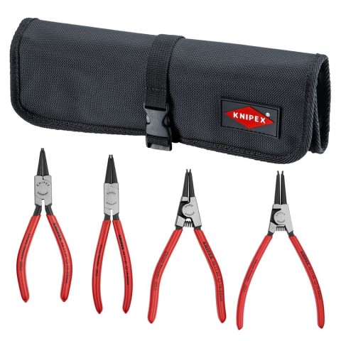 4 Pc Snap Ring Set In Tool Roll | KNIPEX Tools