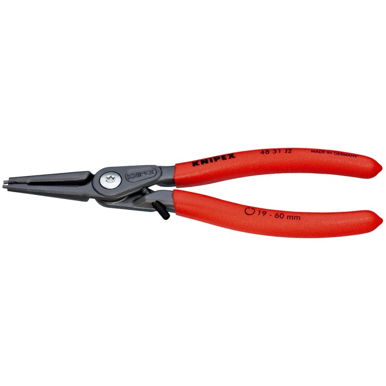 KNIPEX 48 31 J2 Präzisions-Sicherungsringzange für Innenringe in Bohrungen mit Überdehnungsschutz