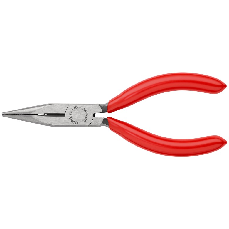 KNIPEX 25 01 140 Flachrundzange mit Schneide (Radiozange)