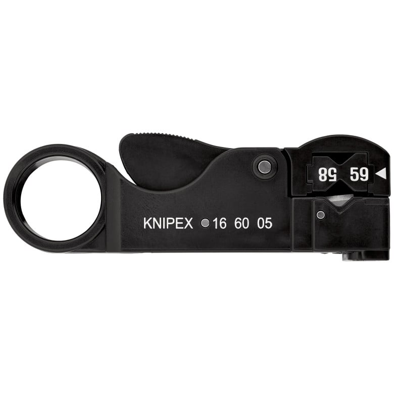 KNIPEX 16 60 05 SB Abisolierwerkzeug für Koaxialkabel
